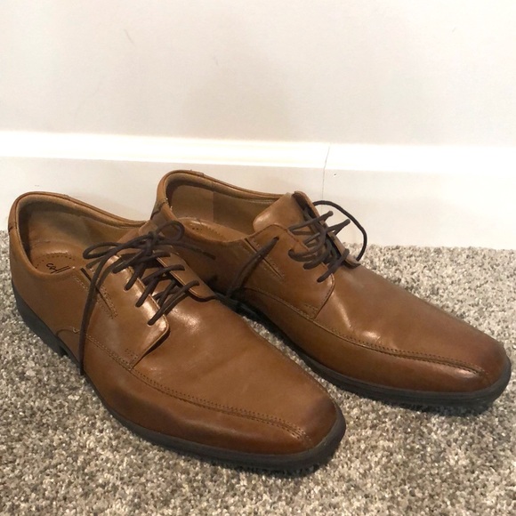 Clarks Men Light Brown Dress Shoes 
